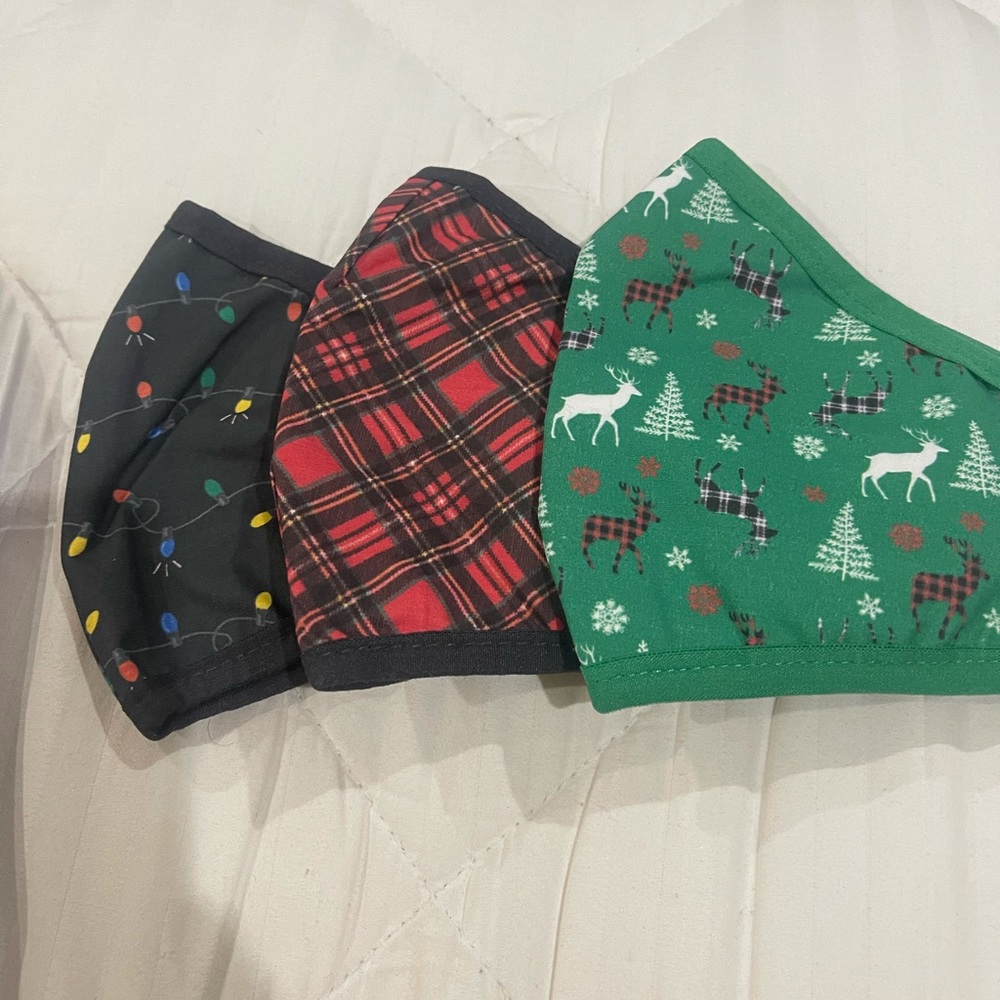 3 New holiday Masks Andy & Evan. New in package